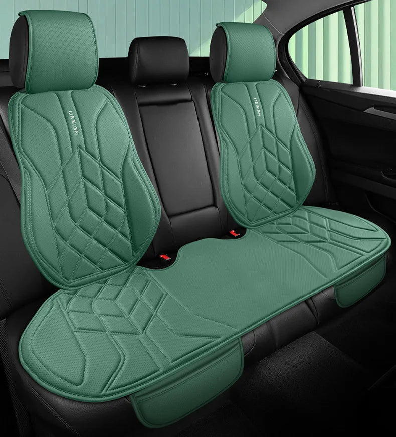 Universal Leather Car Seat Cover Four Season Auto Breathable Comfortable Saddle Pad Seat Covers for Car Seats Cover Protection