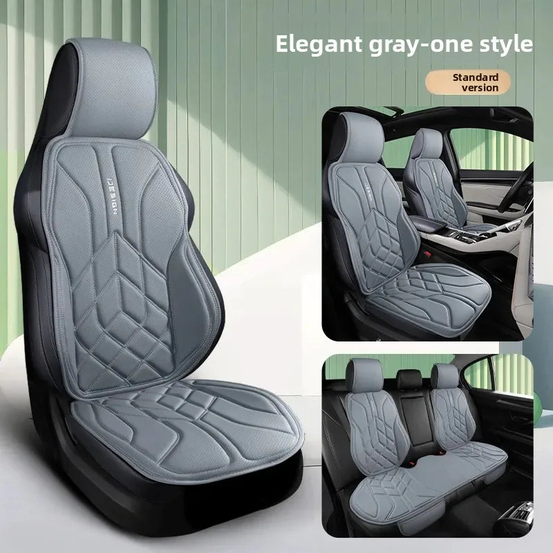 Universal Leather Car Seat Cover Four Season Auto Breathable Comfortable Saddle Pad Seat Covers for Car Seats Cover Protection