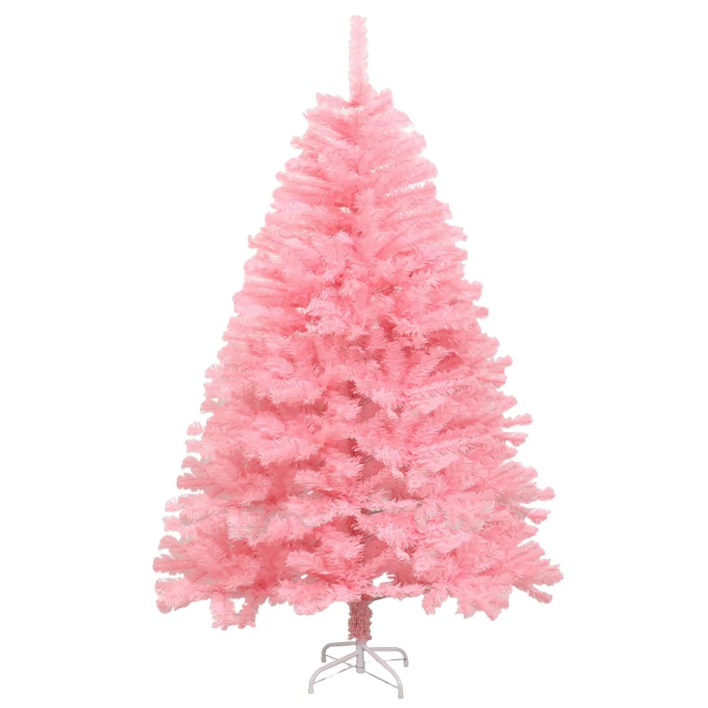 1.8m/6ft Pink/White Artificial Christmas Pine Tree Seasonal Holiday Carnival Decoration for Office, Party, Indoor,Outdoor