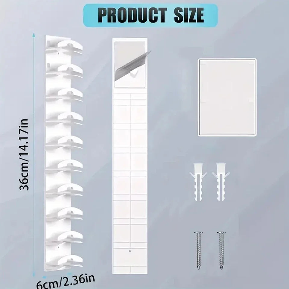 10Grids Wall Mounted Hat Organizer Space Saving Baseball Cap Storage Rack Multifunctional Closet Hanger Home Decoration