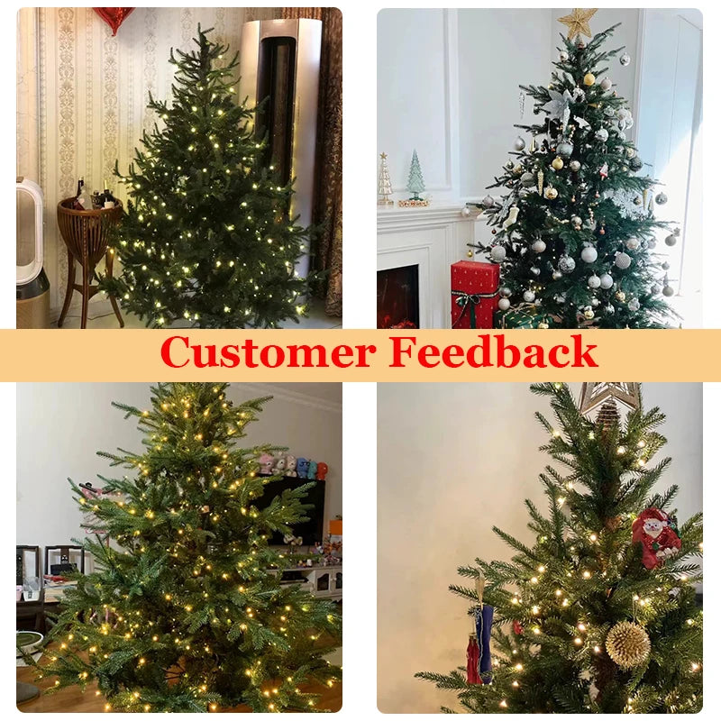 120-210cm PE+PVC Artificial Christmas Tree LED Light Christmas Ornaments for Mall Home Decorations and Christmas decorations