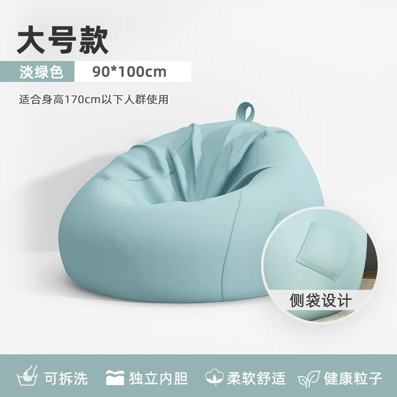 Seat Puffs Living Room Sofa Furniture Bean Bag Chair Single Sofa Pure Cotton And Linen Material Wohnzimmersofa Safe And Odorless