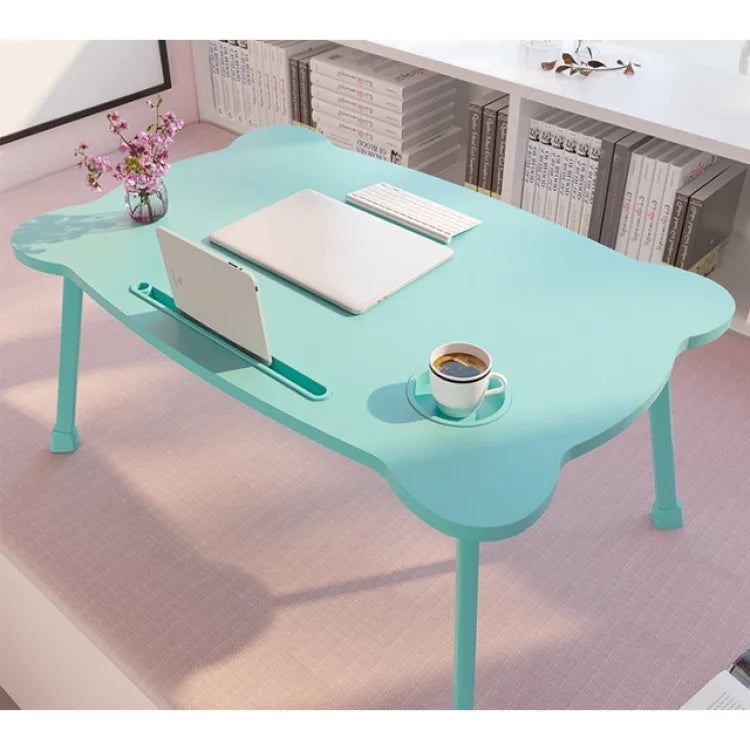 Cute Bed Desk Portable Foldable Laptop Table for Window Seat and Bedroom Use Lazy Table for Students Study Working