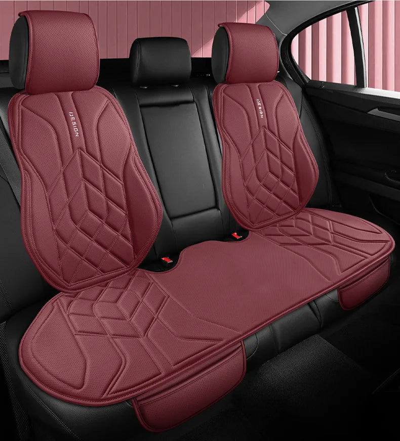 Universal Leather Car Seat Cover Four Season Auto Breathable Comfortable Saddle Pad Seat Covers for Car Seats Cover Protection