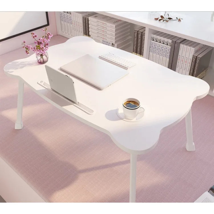 Cute Bed Desk Portable Foldable Laptop Table for Window Seat and Bedroom Use Lazy Table for Students Study Working