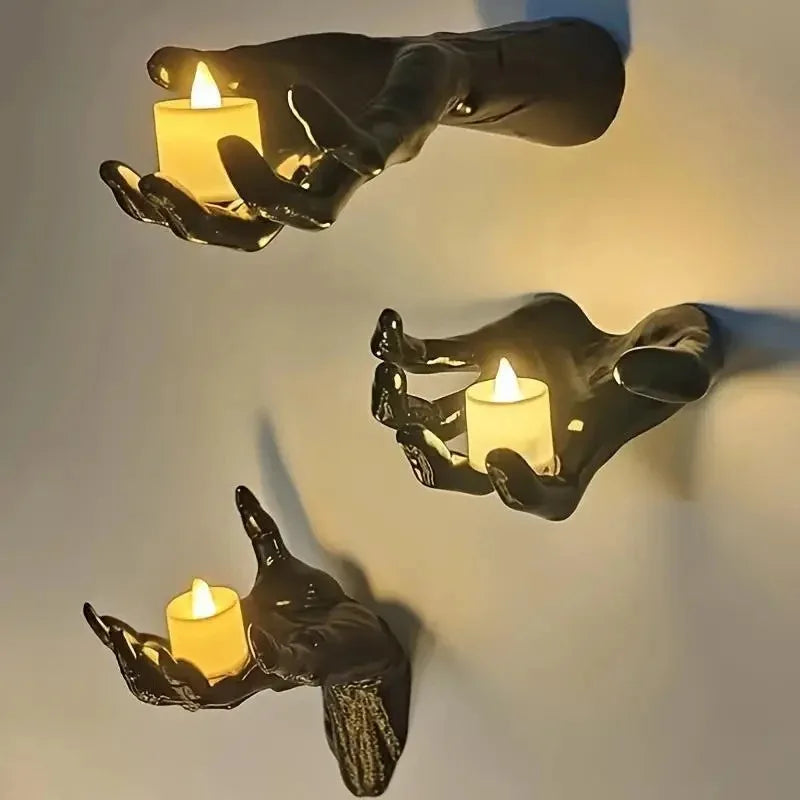 Halloween Wall Hanging Creepy Horror Hand Decorations Gothic Wall Hanging Art Sculpture Halloween Props