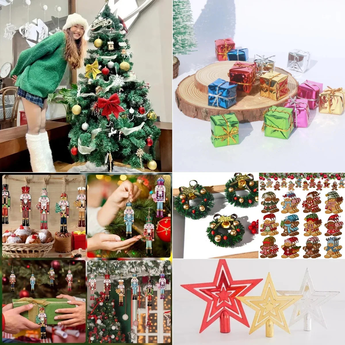 Christmas Decorations 2024 Christmas Home Decoration Home Xmas Ornament 2025 Christmas Pendant & Drop Ornaments New year's decor