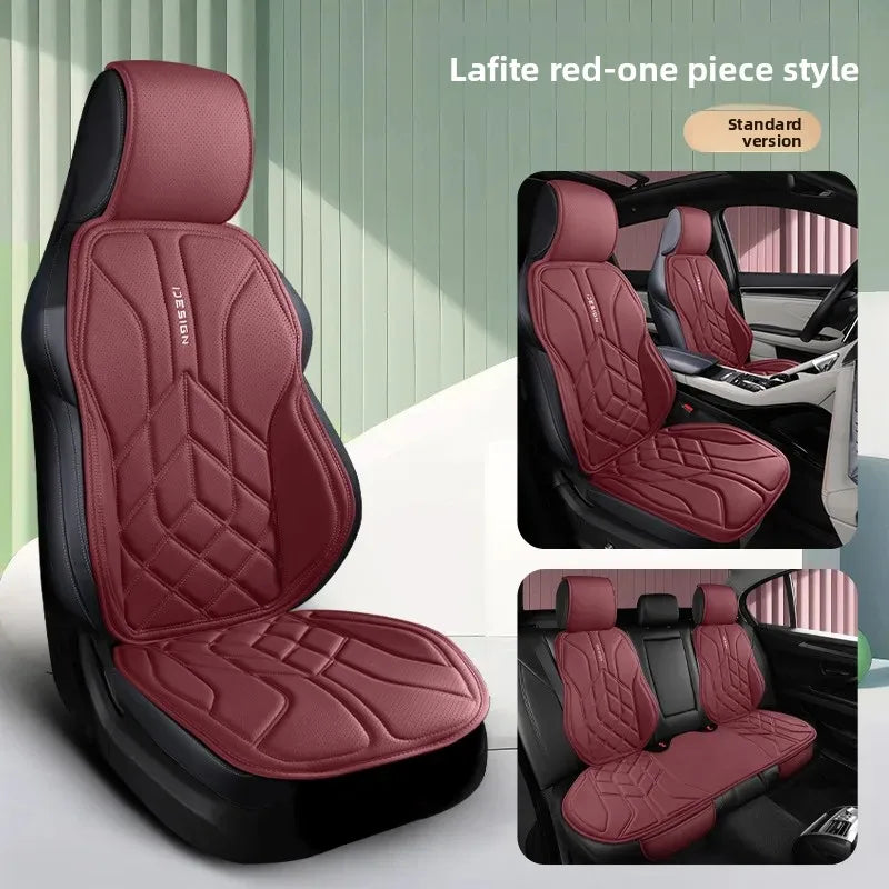 Universal Leather Car Seat Cover Four Season Auto Breathable Comfortable Saddle Pad Seat Covers for Car Seats Cover Protection