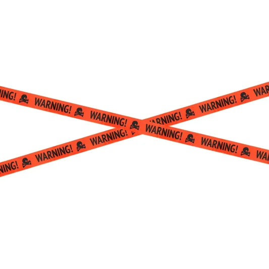 NEW 1PC Halloween Props Window Prop Warning line Plastic Skull Head Warning Tape Signs Halloween Decoration Witch Balloons lot