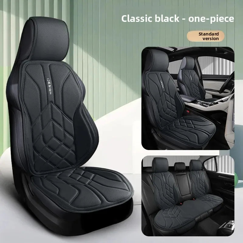 Universal Leather Car Seat Cover Four Season Auto Breathable Comfortable Saddle Pad Seat Covers for Car Seats Cover Protection