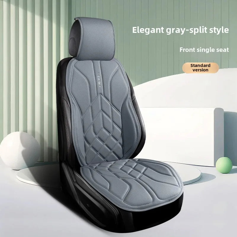 Universal Leather Car Seat Cover Four Season Auto Breathable Comfortable Saddle Pad Seat Covers for Car Seats Cover Protection