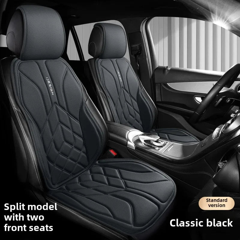 Universal Leather Car Seat Cover Four Season Auto Breathable Comfortable Saddle Pad Seat Covers for Car Seats Cover Protection