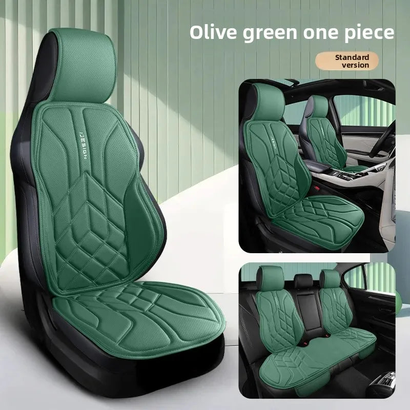 Universal Leather Car Seat Cover Four Season Auto Breathable Comfortable Saddle Pad Seat Covers for Car Seats Cover Protection