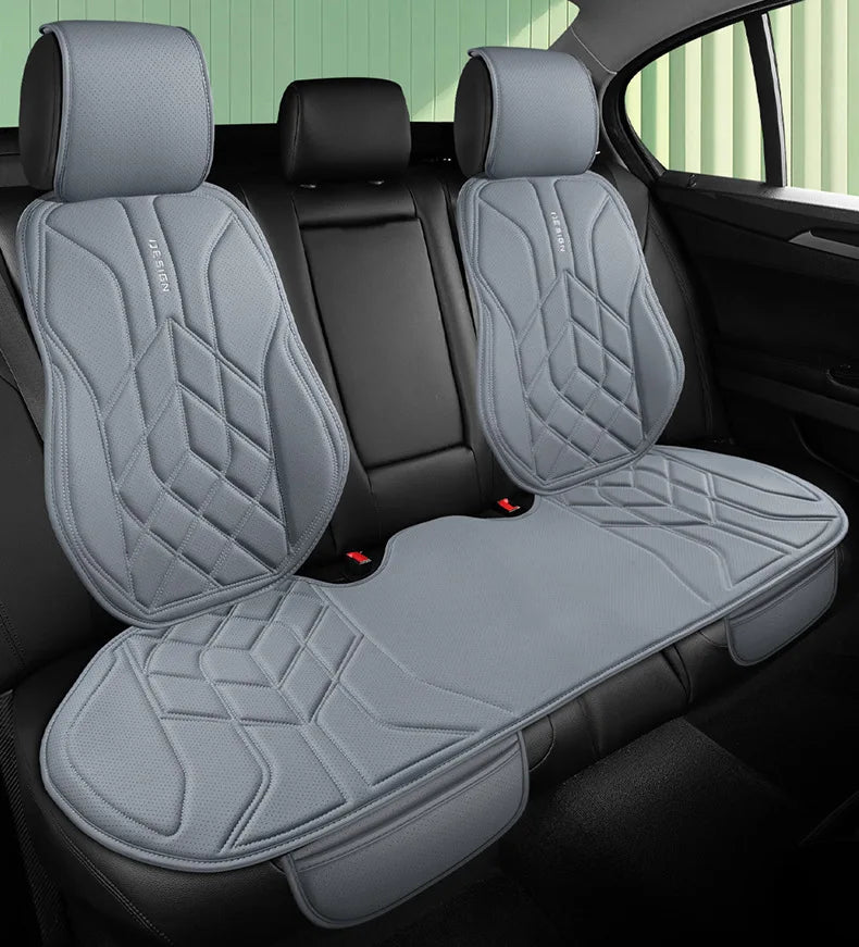 Universal Leather Car Seat Cover Four Season Auto Breathable Comfortable Saddle Pad Seat Covers for Car Seats Cover Protection