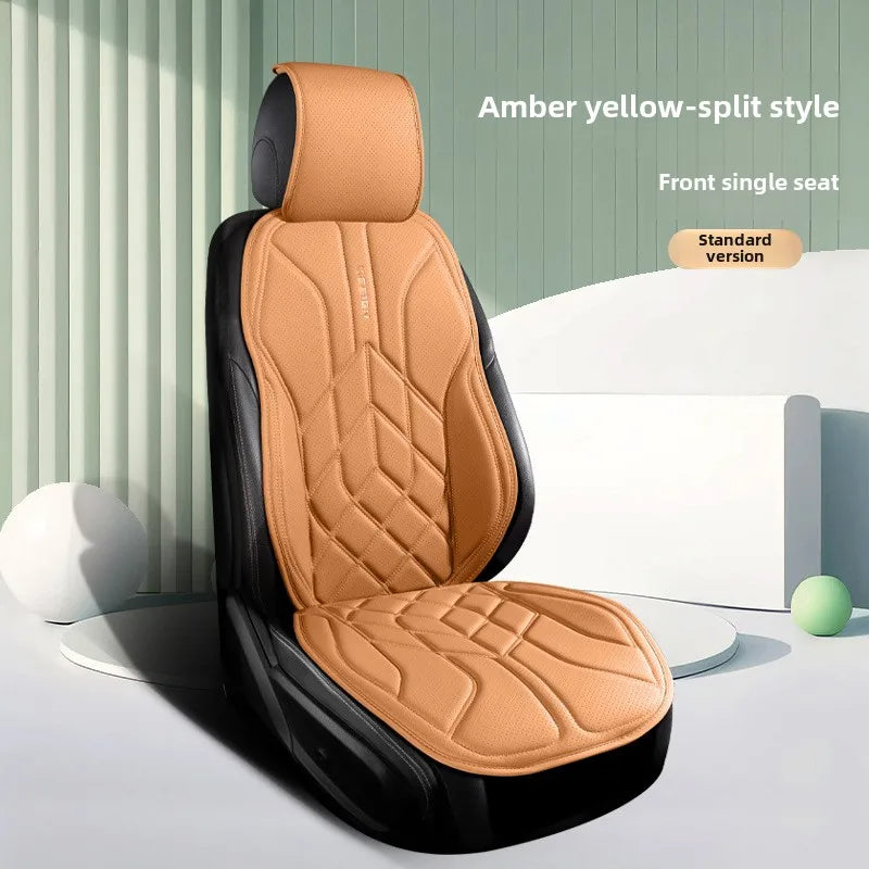 Universal Leather Car Seat Cover Four Season Auto Breathable Comfortable Saddle Pad Seat Covers for Car Seats Cover Protection