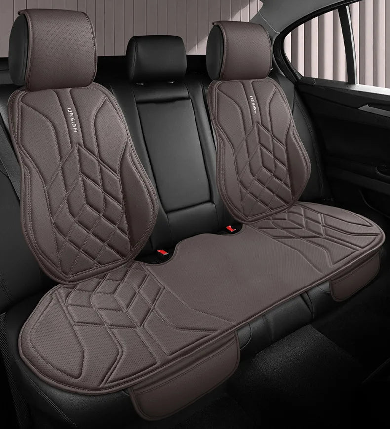 Universal Leather Car Seat Cover Four Season Auto Breathable Comfortable Saddle Pad Seat Covers for Car Seats Cover Protection