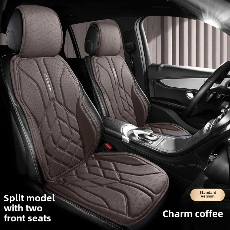Universal Leather Car Seat Cover Four Season Auto Breathable Comfortable Saddle Pad Seat Covers for Car Seats Cover Protection