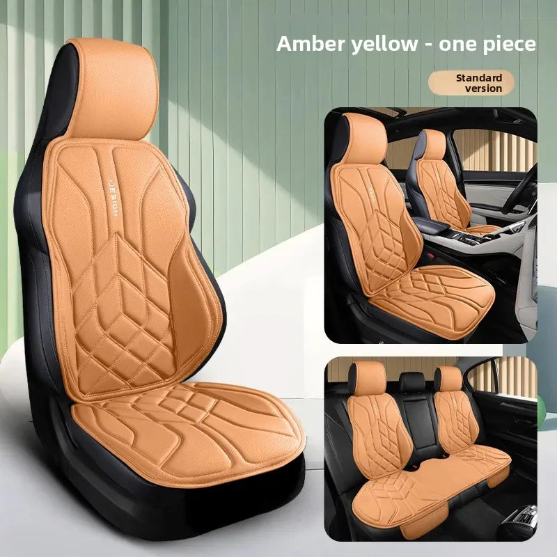 Universal Leather Car Seat Cover Four Season Auto Breathable Comfortable Saddle Pad Seat Covers for Car Seats Cover Protection