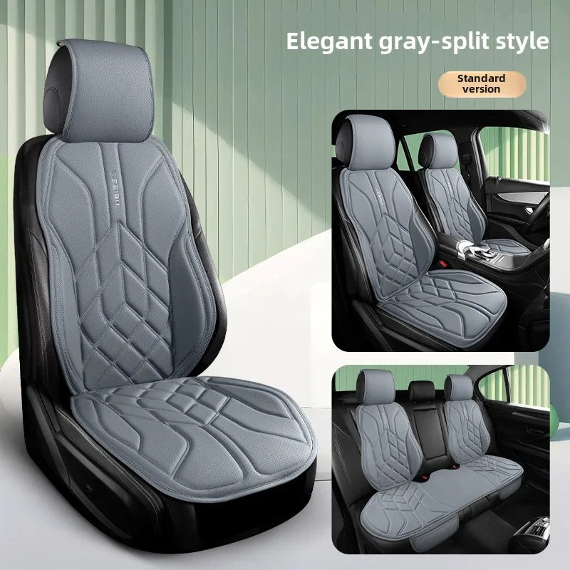 Universal Leather Car Seat Cover Four Season Auto Breathable Comfortable Saddle Pad Seat Covers for Car Seats Cover Protection