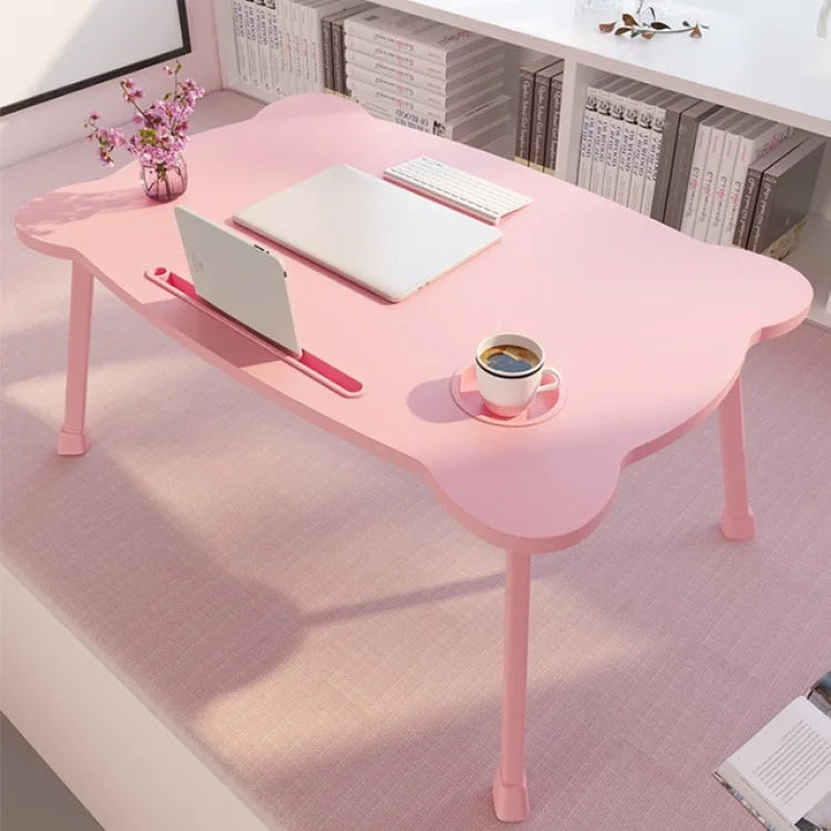 Cute Bed Desk Portable Foldable Laptop Table for Window Seat and Bedroom Use Lazy Table for Students Study Working