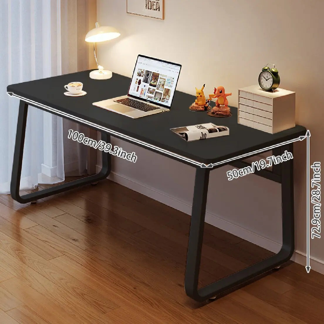 Computer Desk Modern Simple Style Desk for Home Office, White Small Writing Table Study Corner Work Desk for Bedroom