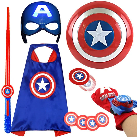Captain America Cosplay Porps Superhero Weapons Shield Sword Cape Halloween Christmas Carnival Party Stage Performance Gifts