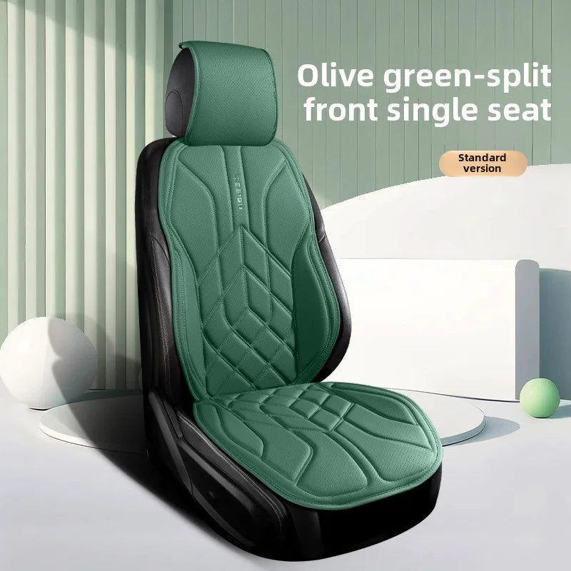 Universal Leather Car Seat Cover Four Season Auto Breathable Comfortable Saddle Pad Seat Covers for Car Seats Cover Protection