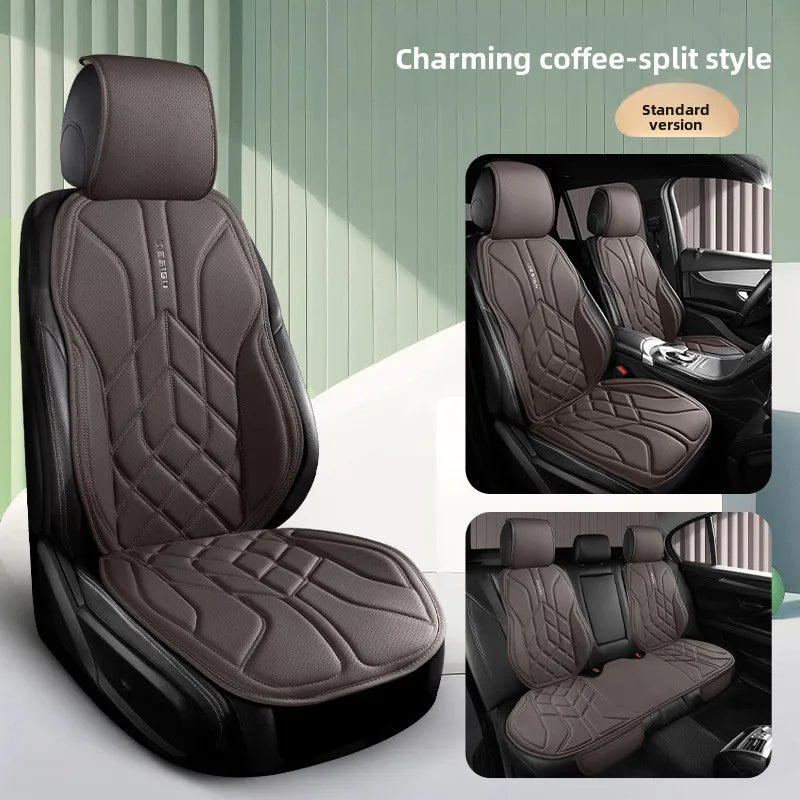 Universal Leather Car Seat Cover Four Season Auto Breathable Comfortable Saddle Pad Seat Covers for Car Seats Cover Protection