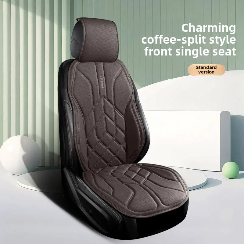 Universal Leather Car Seat Cover Four Season Auto Breathable Comfortable Saddle Pad Seat Covers for Car Seats Cover Protection