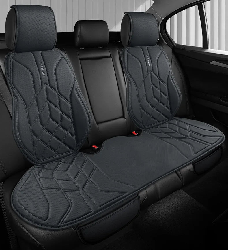 Universal Leather Car Seat Cover Four Season Auto Breathable Comfortable Saddle Pad Seat Covers for Car Seats Cover Protection
