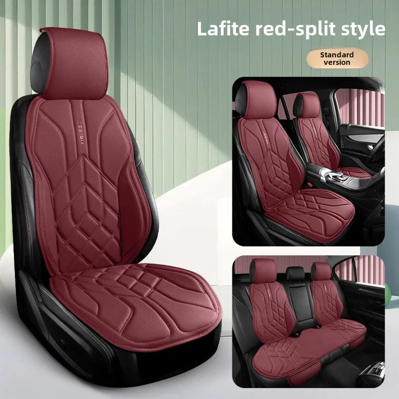 Universal Leather Car Seat Cover Four Season Auto Breathable Comfortable Saddle Pad Seat Covers for Car Seats Cover Protection