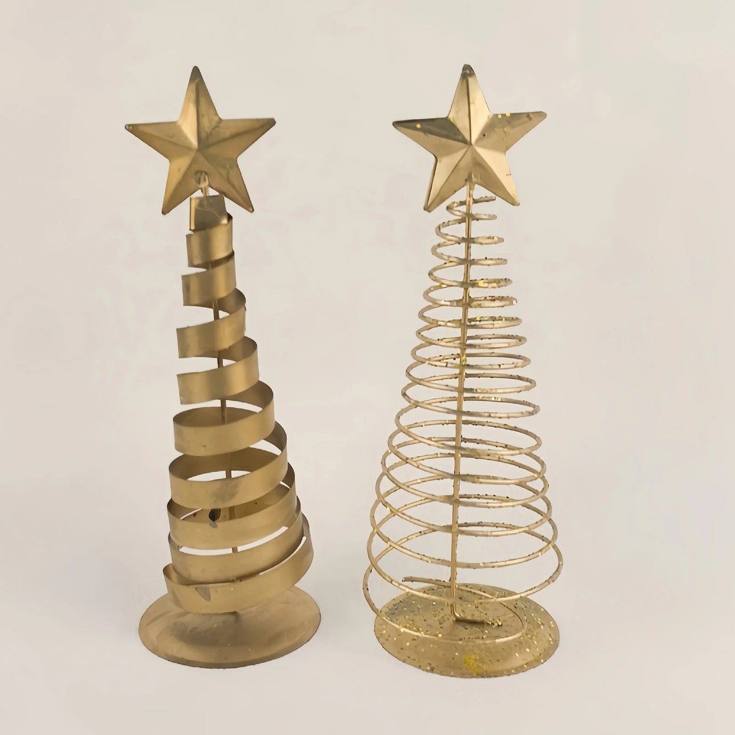 16/19/20cm Desktop Christmas Tree Ornament Nordic Style Metal Star Mini Christmas Tree Ornament 2025 Christmas Decorations