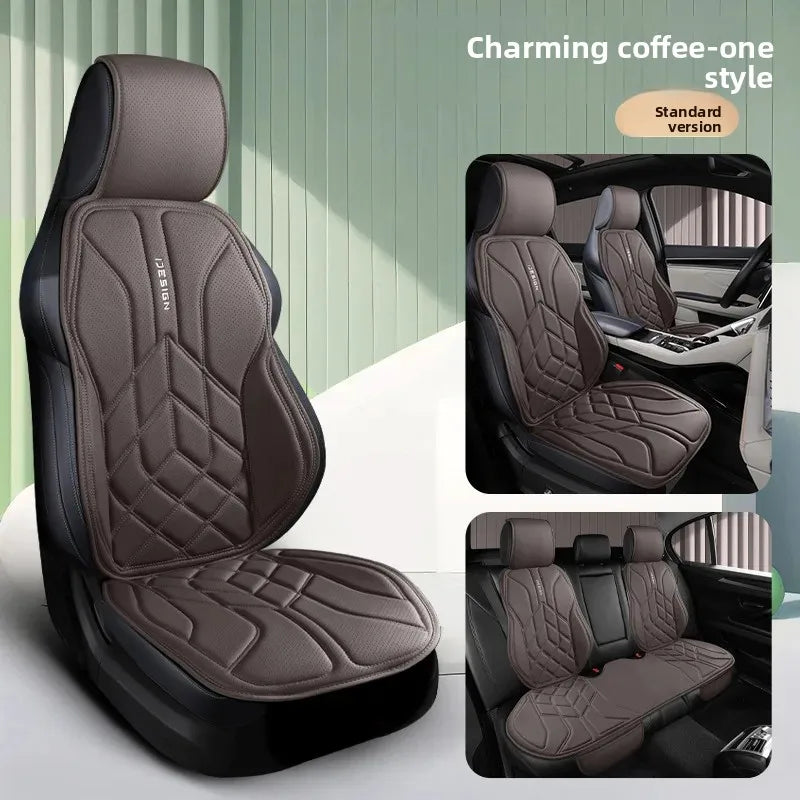 Universal Leather Car Seat Cover Four Season Auto Breathable Comfortable Saddle Pad Seat Covers for Car Seats Cover Protection