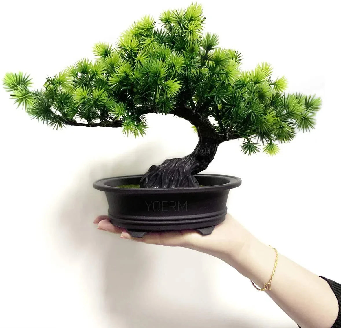 Artificial Bonsai Juniper Tree for Home Office Indoor Showcase Decor