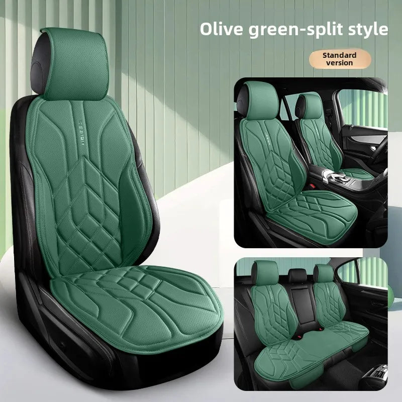 Universal Leather Car Seat Cover Four Season Auto Breathable Comfortable Saddle Pad Seat Covers for Car Seats Cover Protection