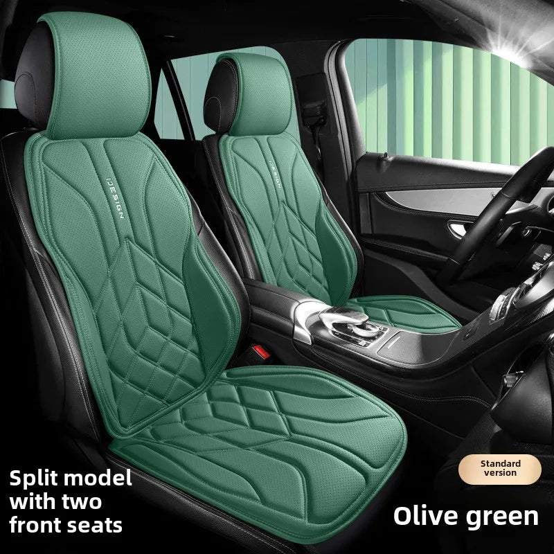 Universal Leather Car Seat Cover Four Season Auto Breathable Comfortable Saddle Pad Seat Covers for Car Seats Cover Protection