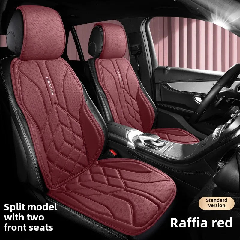 Universal Leather Car Seat Cover Four Season Auto Breathable Comfortable Saddle Pad Seat Covers for Car Seats Cover Protection