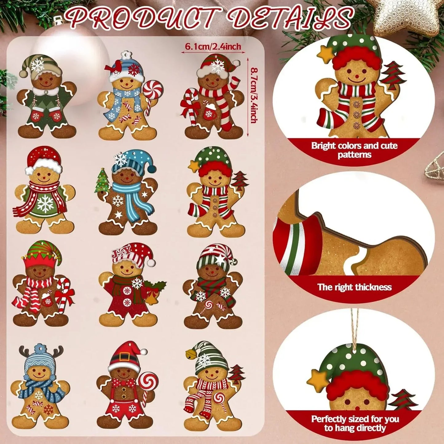 Christmas Decorations 2024 Christmas Home Decoration Home Xmas Ornament 2025 Christmas Pendant & Drop Ornaments New year's decor