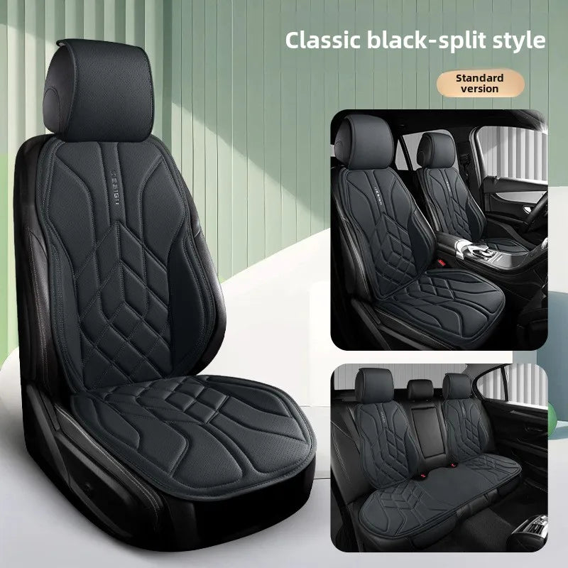 Universal Leather Car Seat Cover Four Season Auto Breathable Comfortable Saddle Pad Seat Covers for Car Seats Cover Protection